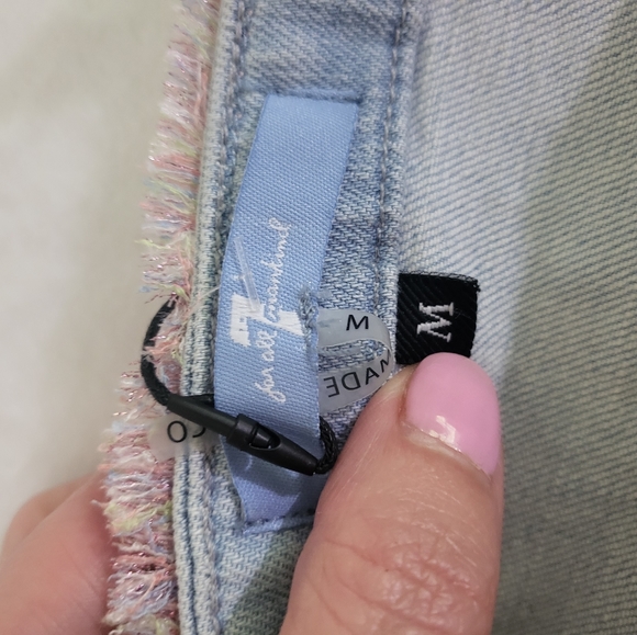 7 For All Mankind Sleeveless Denim Bustier New Top - Picture 8 of 8